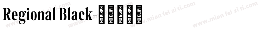 Regional Black字体转换